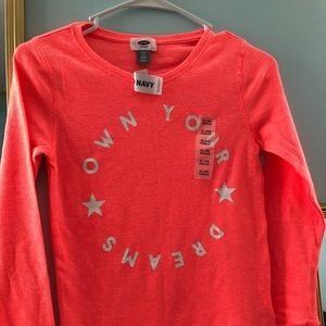 Long sleeve orange tee